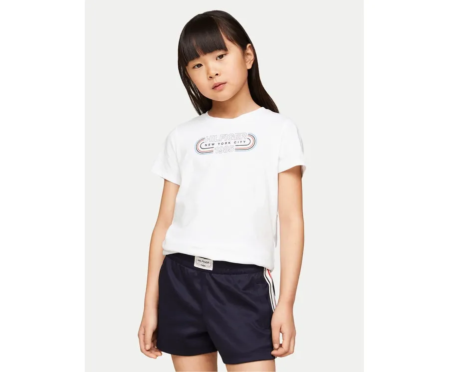 obrazek 1 Tommy Hilfiger T-Shirt 1985 KG0KG07858 Biały Regular Fit