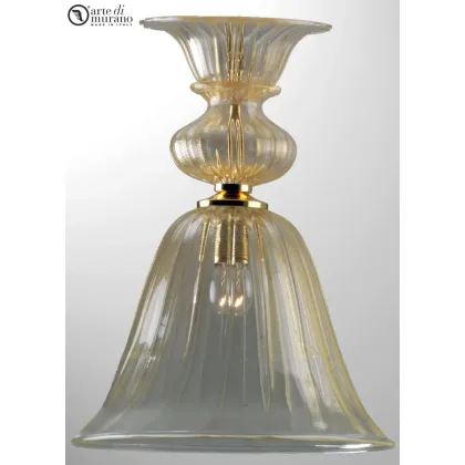 Zdjęcie Gustowna lampa wisząca w kształcie dzwonu ze szkła Murano