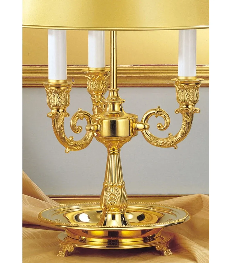 obrazek 2 Lampa stołowa ze złotego mosiądzu