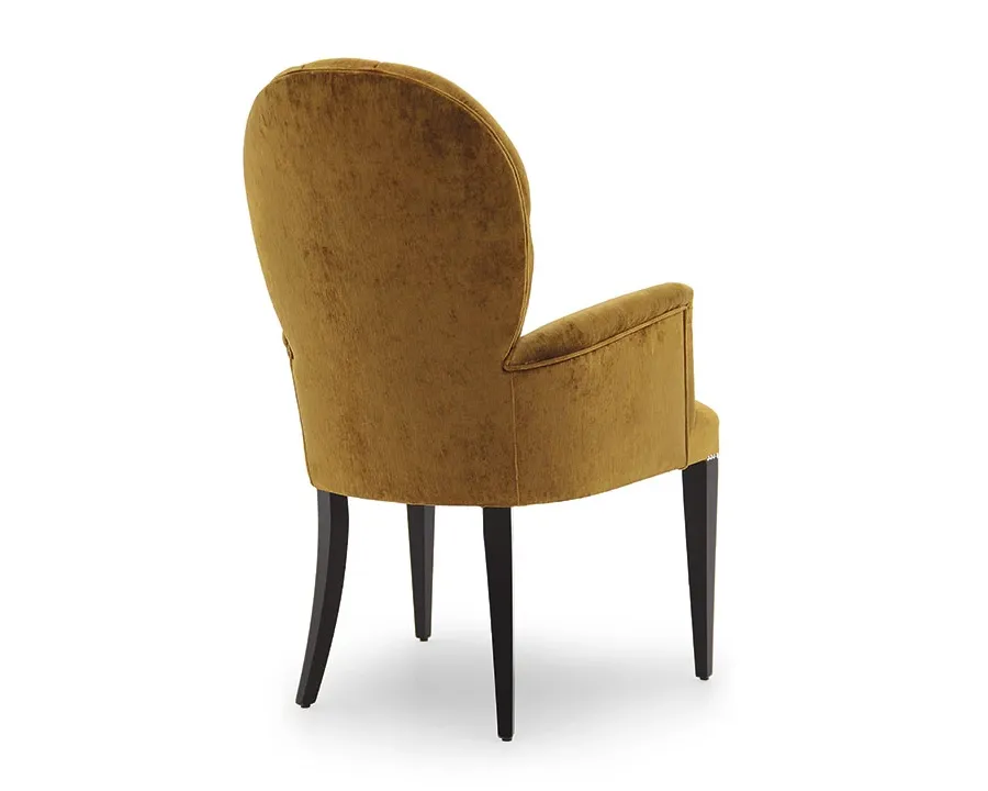 obrazek 2 Musztardowy elegancki fotel w nowoczesnym stylu - Sevensedie