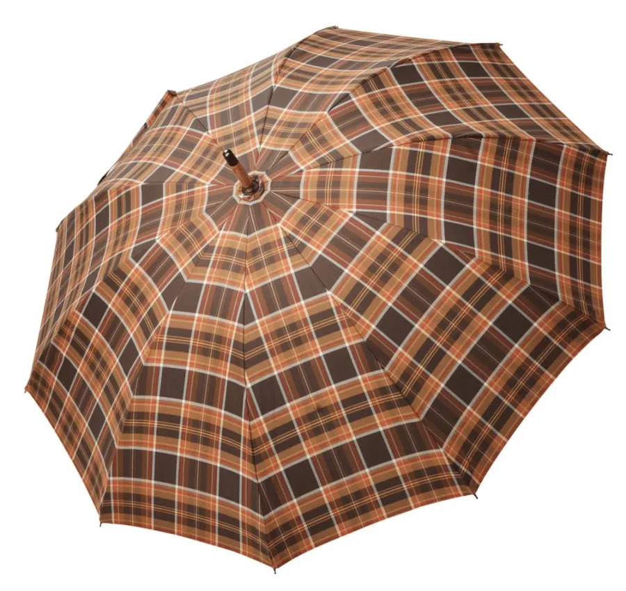 obrazek 1 Długi parasol męski z drewnianym uchwytem