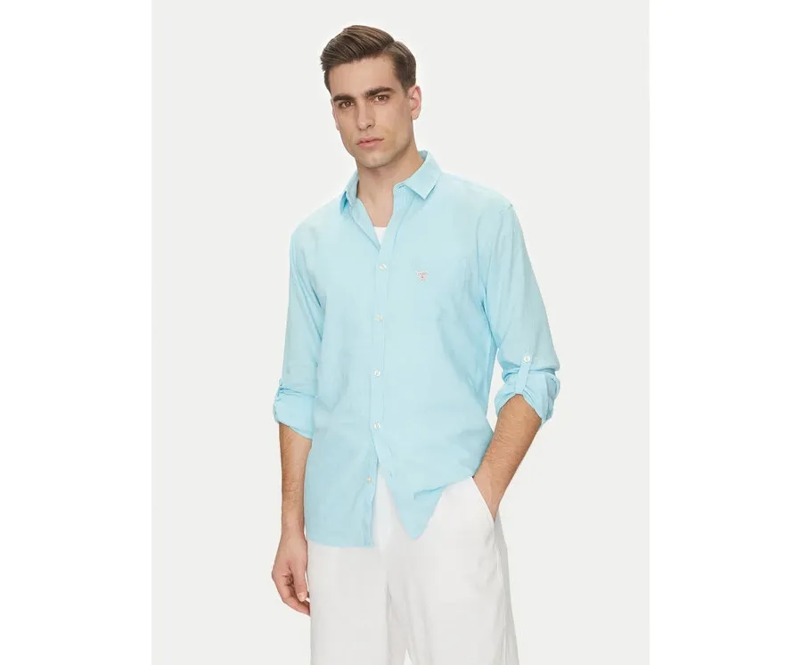 obrazek 1 Guess Koszula F4GH00 WG3L0 Błękitny Regular Fit