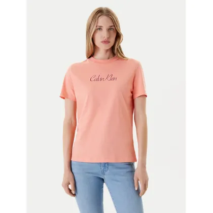 Zdjęcie Calvin Klein Jeans T-Shirt Classic Logo LV047C854G Pomarańczowy Regular Fit