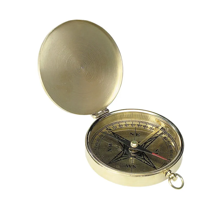 obrazek 1 Metalowy kompas kieszonkowy w kolorze złota - Authentic Models