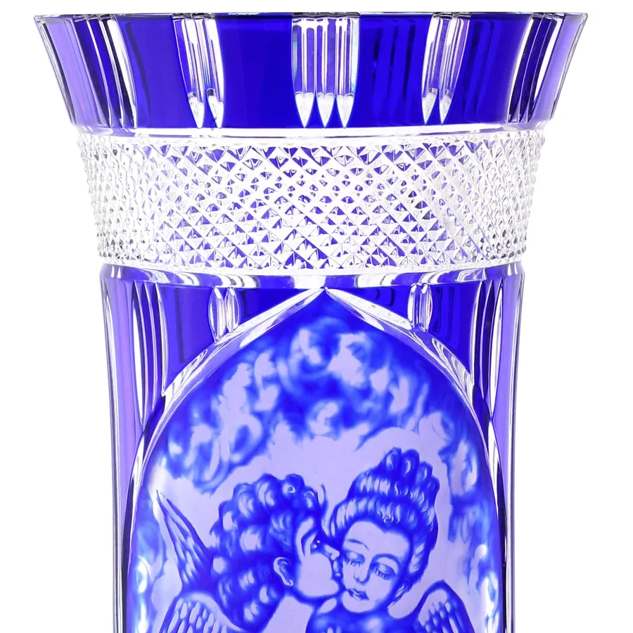 obrazek 2 Anita Crystal - Ręcznie grawerowany kryształowy wazon Aniołki
