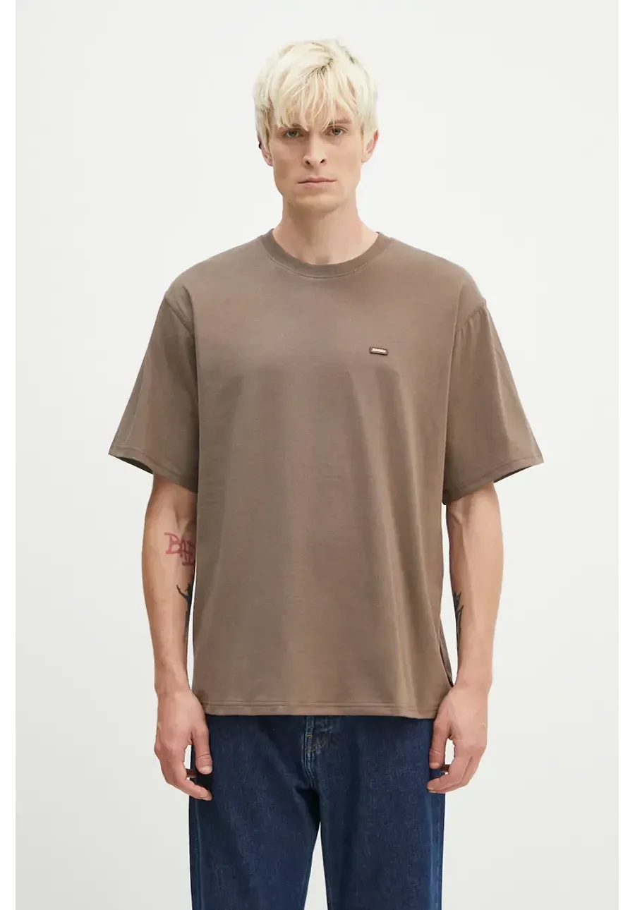 obrazek 1 Dickies t-shirt bawełniany Clancy Heavyweight Tee męski kolor brązowy z nadrukiem DK0A4Z4L