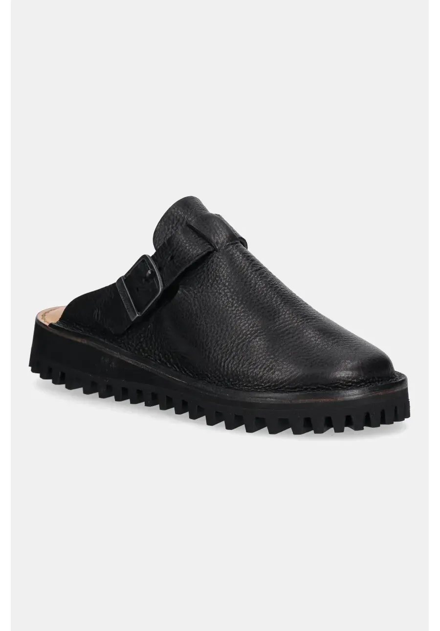 obrazek 1 Fracap klapki zamszowe Mules kolor czarny S100