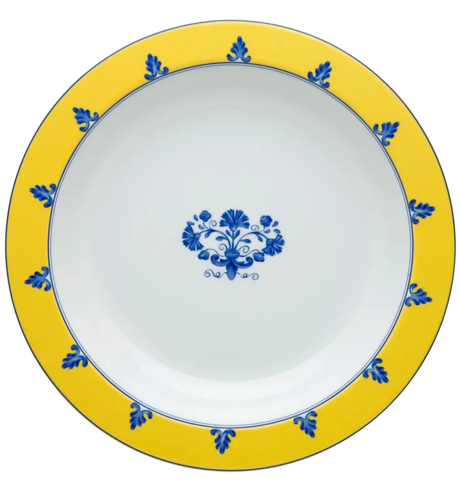 obrazek 1 Porcelanowy głęboki okrągły talerz z wyjątkowym motywem roślinnym - Vista Alegre