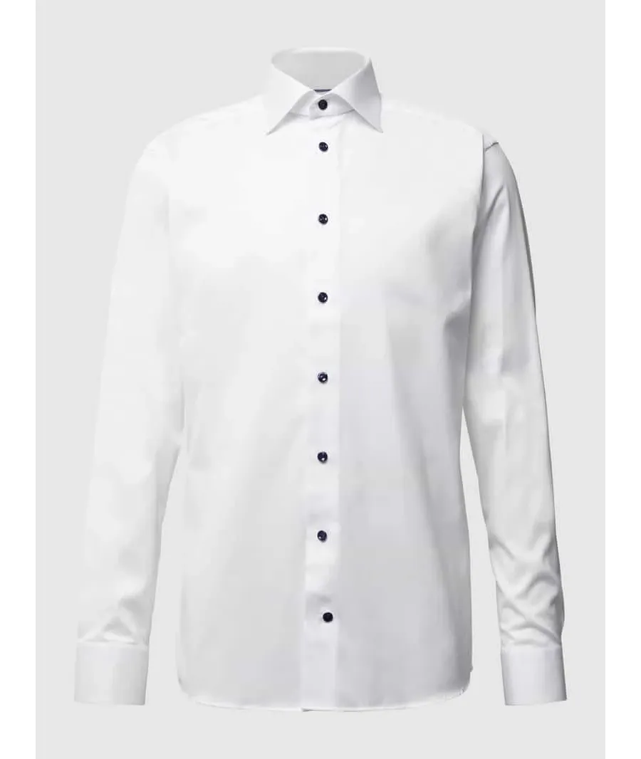 obrazek 1 Koszula biznesowa o kroju slim fit z diagonalu