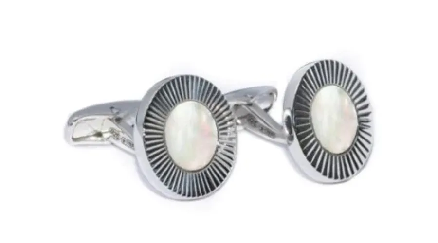 obrazek 1 Fantastyczne spinki do mankietów Inlay Mother of Pearl na prezent
