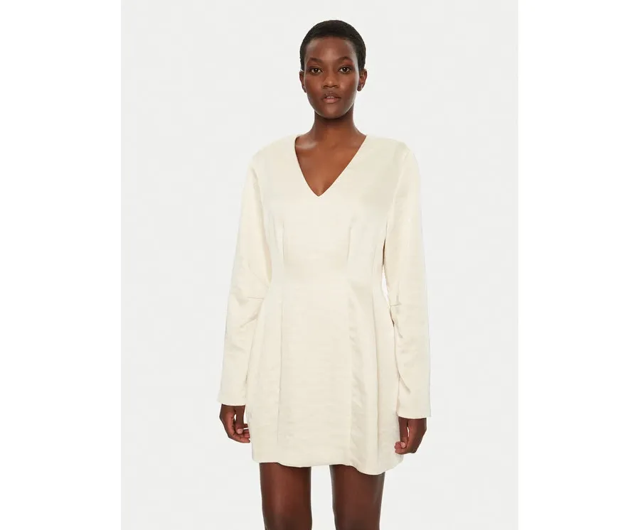 obrazek 1 Herskind Sukienka koktajlowa Yasmin 5460185 Écru Slim Fit