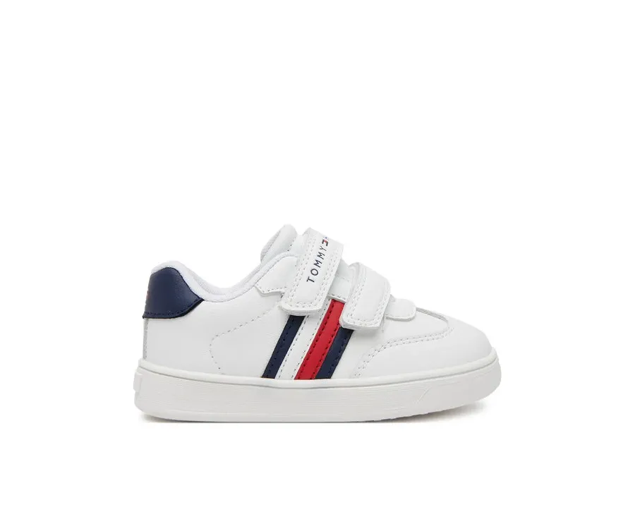 obrazek 1 Tommy Hilfiger Sneakersy Stripes Low Cut Velcro Sneaker T1X9-33839-1355 M Biały