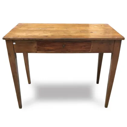 Zdjęcie Antyczny stół z orzecha włoskiego z szufladą