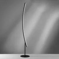 Zdjęcie Czarna lampa podłogowa Bow - h. 175 cm