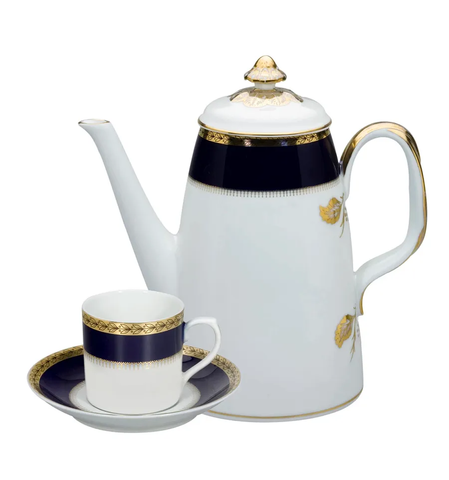 obrazek 1 Porcelanowy 15-elementowy zestaw kawowy z unikatowej kolekcji Brest - Vista Alegre