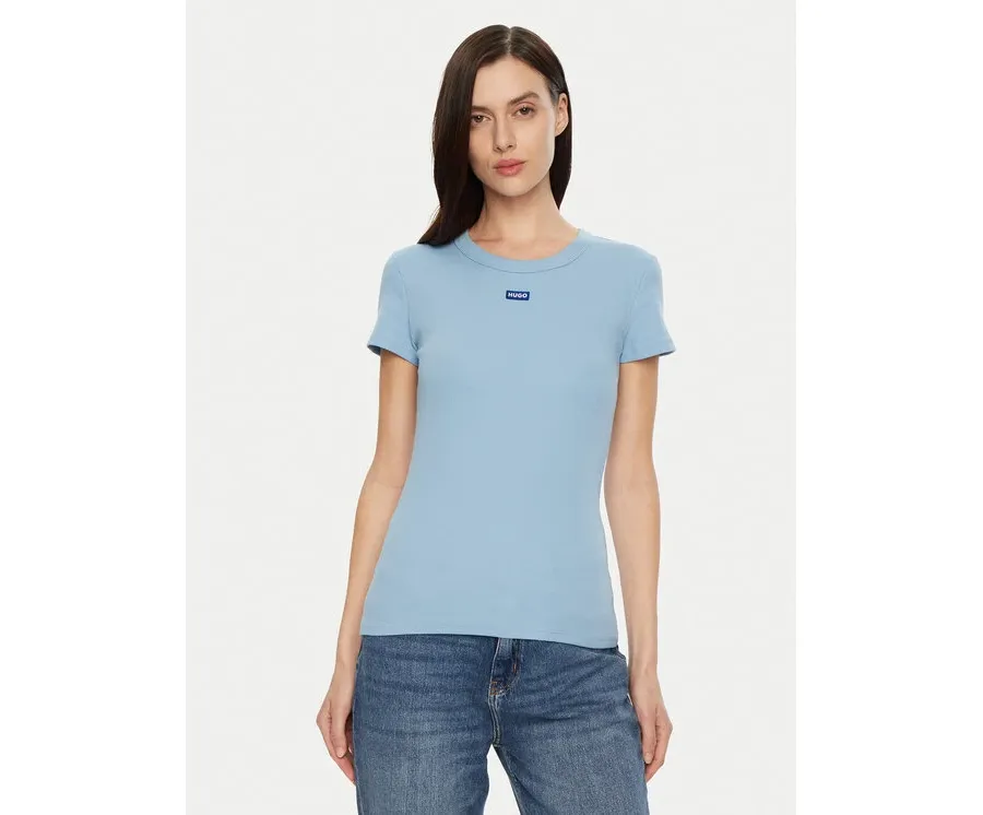 obrazek 1 HUGO T-Shirt Easy 50523924 Niebieski Slim Fit