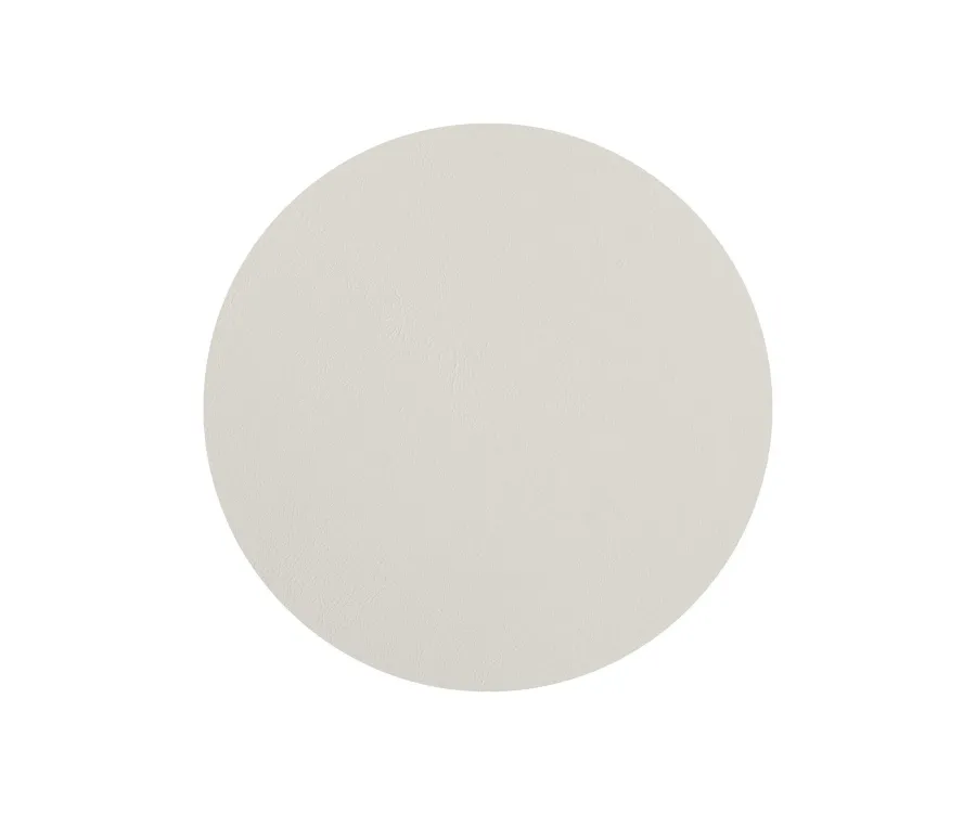 obrazek 2 Podkładka na stół wykonana z naturalnej skóry w kolorze białym i kremowym