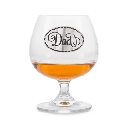 Zdjęcie Prezent dla wyjątkowego taty – kieliszek do brandy z cynowym kartuszem