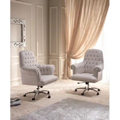 Zdjęcie Skórzany fotel chesterfield