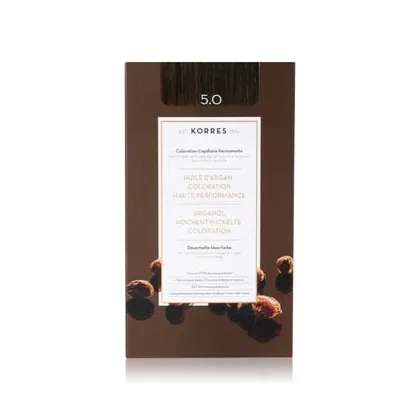 Zdjęcie KORRES Argain Oil Advanced Hair Colour Light Brown / Light Brown 5.0 Farba do włosów 1 szt.