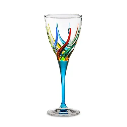 Zdjęcie Ręcznie malowany komplet 6 kieliszków do wody (245 ml)