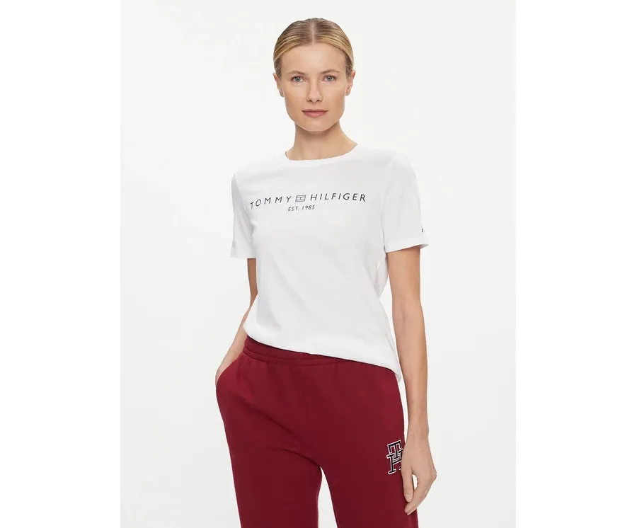 obrazek 1 Tommy Hilfiger T-Shirt Logo WW0WW40276 Biały Regular Fit