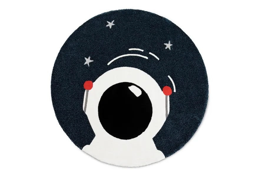 obrazek 1 Okrągły dywan z astronautą do pokoju dziecka