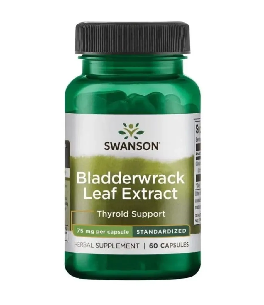 obrazek 1 Swanson Bladderwrack Morszczyn Pęcherzykowaty Extract Kapsułki 75 mg Kapsułki