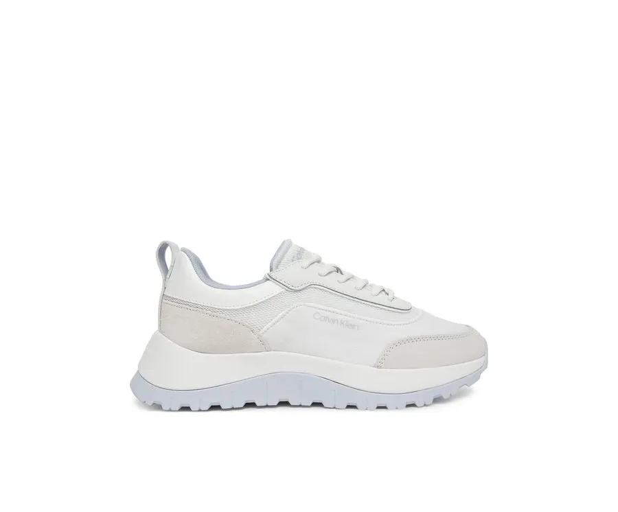obrazek 1 Calvin Klein Sneakersy Runner Lace Up Mesh Mix HW0HW02487 Biały