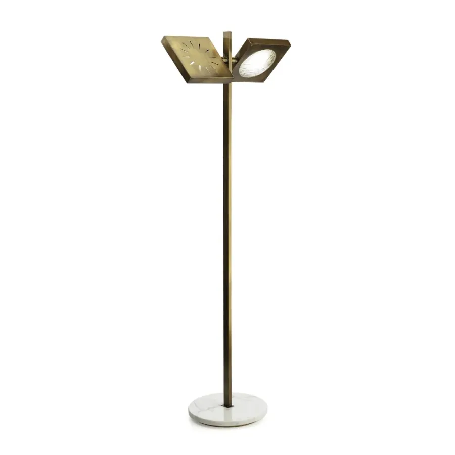 obrazek 1 Regulowana lampa podłogowa dwupunktowa H.140xL.49xP.30 cm