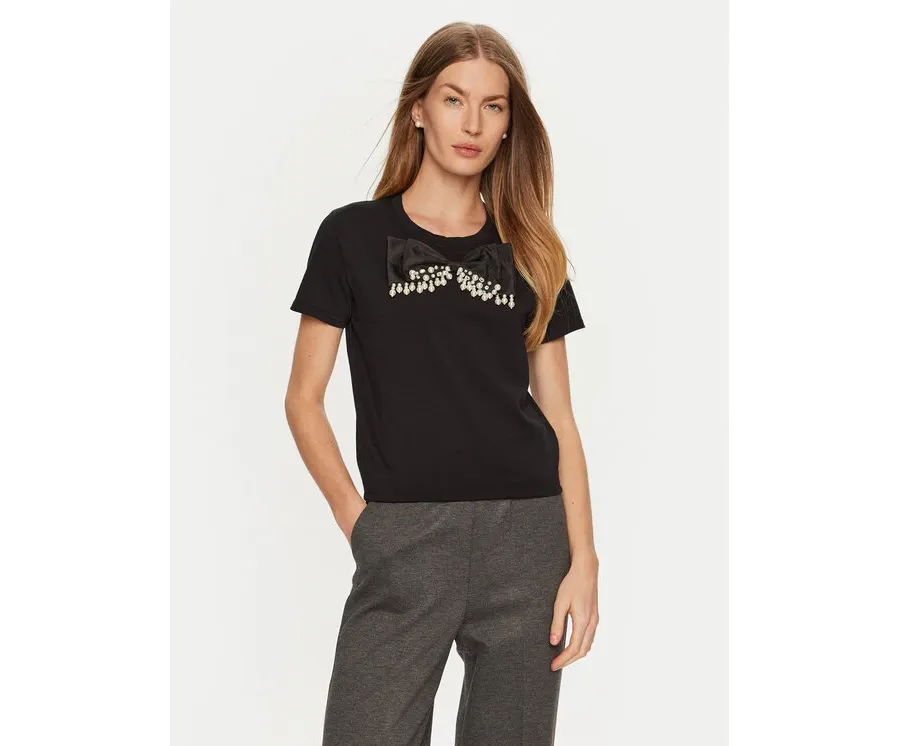 obrazek 1 ViCOLO T-Shirt RS0042 Czarny Regular Fit