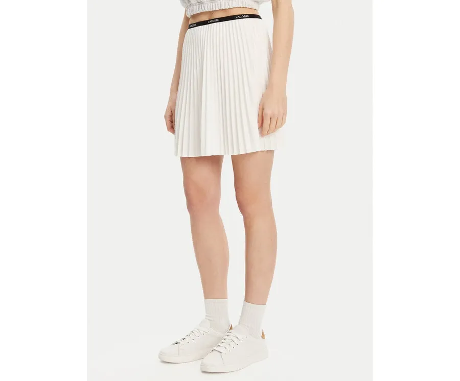 obrazek 1 Lacoste Spódnica plisowana JF1403 Écru Regular Fit