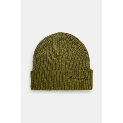 Zdjęcie Maharishi czapka wełniana Maharishi Embroidered Beanie kolor zielony wełniana 1368.OLIVE