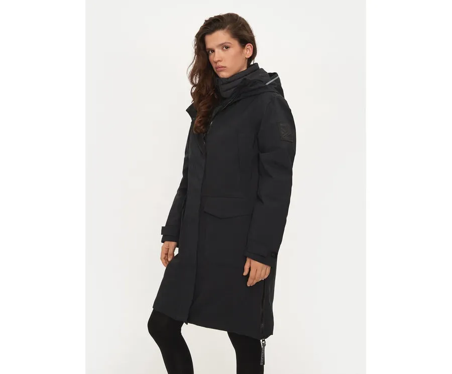 obrazek 1 Halti Parka Bergga 065-0425 Czarny Relaxed Fit