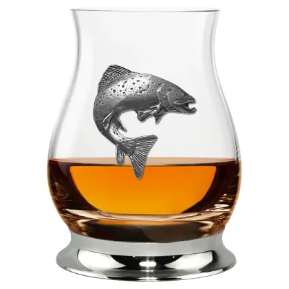 Zdjęcie Szklanka do whisky dla miłośników wędkarstwa