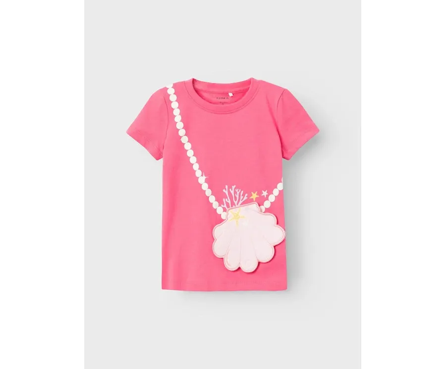 obrazek 1 NAME IT T-Shirt Zuzzie 13226878 Różowy Regular Fit