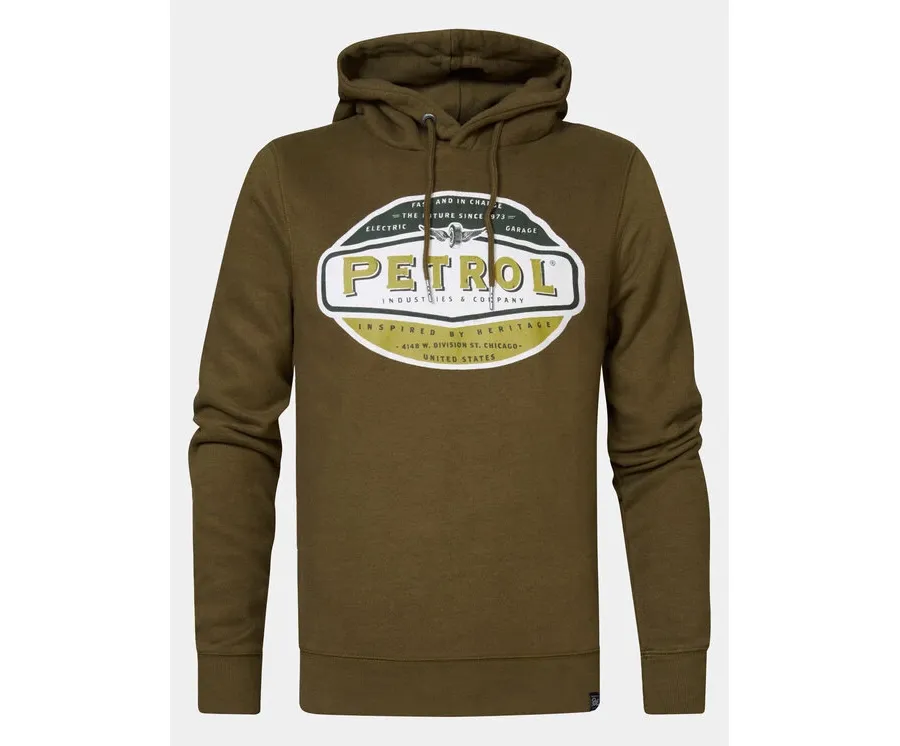 obrazek 1 Petrol Industries Bluza M-3030-SWH235 Zielony Regular Fit