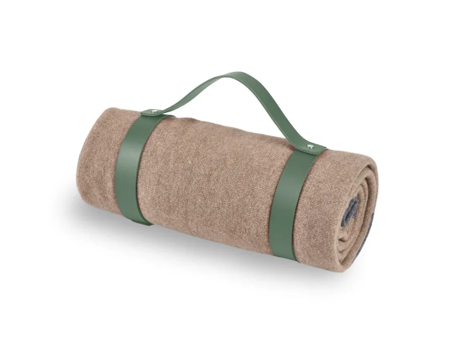 obrazek 1 Stylowy skórzany pas do koca w wyjątkowym kolorze eukaliptusa