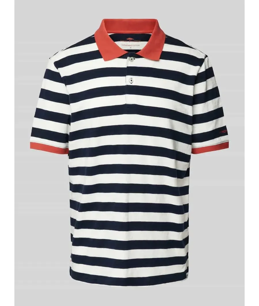 obrazek 1 Koszulka polo o kroju regular fit ze wzorem w paski