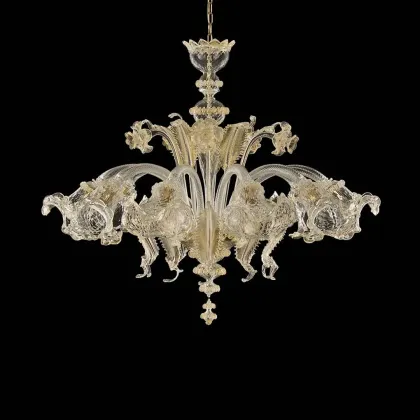 Zdjęcie Luksusowy 10-lampowy żyrandol wykonany ze szkła murano