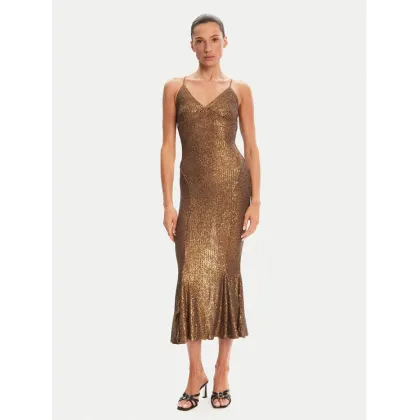 Zdjęcie NORMA KAMALI Sukienka koktajlowa ST4243SQ162151 Brązowy Slim Fit