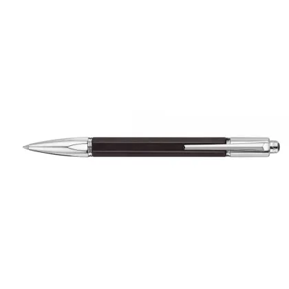 Picture Stylish silver-plated and rhodium-plated pen from the Varius Ebony series