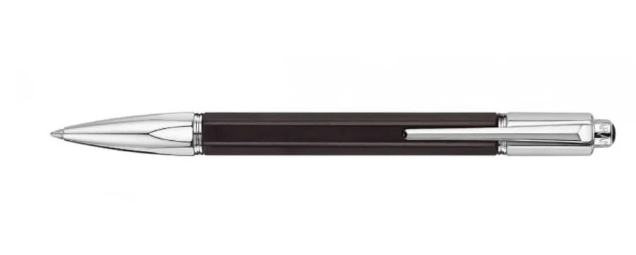 obrazek 1 Stylowy posrebrzany i rodowany długopis z serii Varius Ebony