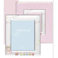 Zdjęcie Wyjątkowy album na zdjęcia 20х25 cm w drobny różowy wzór