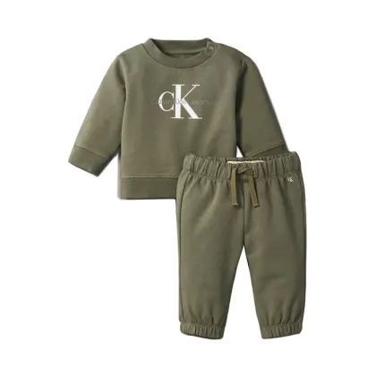 Zdjęcie Calvin Klein Jeans Dres Monogram IN0IN00017 Zielony Regular Fit