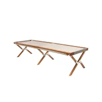 Zdjęcie Oryginalne składane łóżko Venezia z drewna tekowego