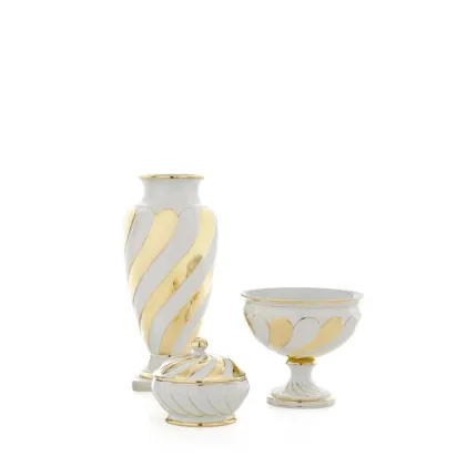 Picture Decorative porcelain cup with gold or silver stripes