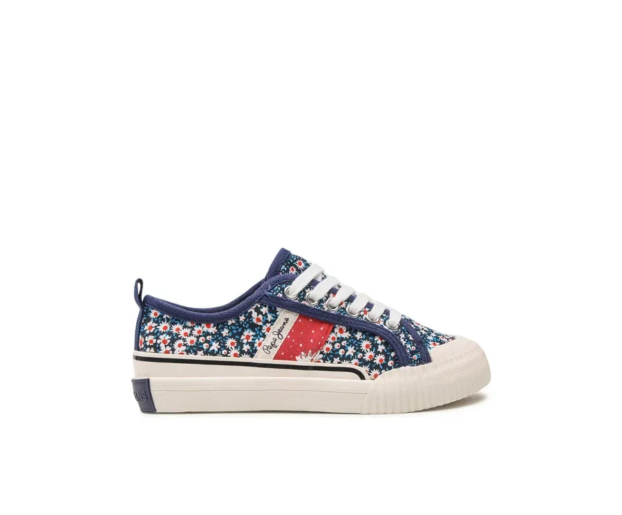 obrazek 1 Pepe Jeans Tenisówki Ottis Flower Girl PGS30541 Granatowy