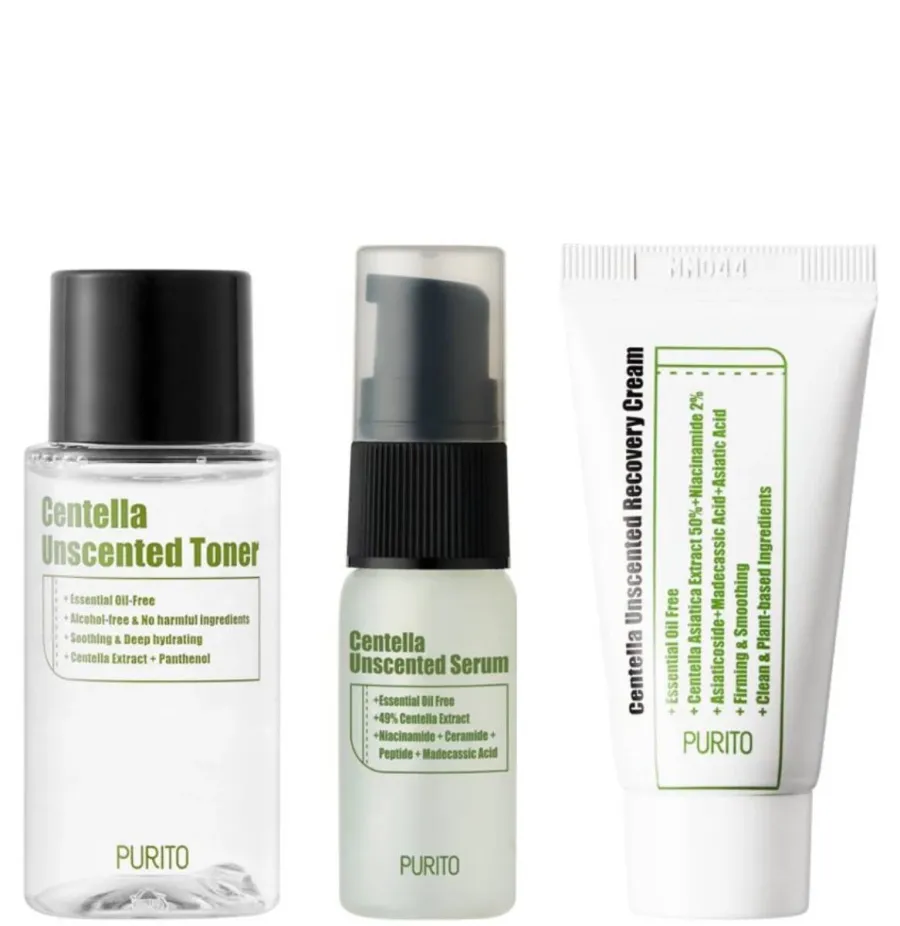 obrazek 1 PuritoCentella Unscented Mini Kit Zestaw Mini Kosmetyków z Wąkrotą Azjatycką