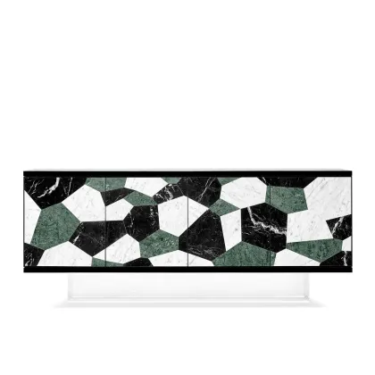 Picture Chest of drawers made of several types of marble for an elegant living room - Ginger & Jagger